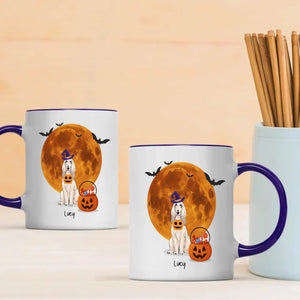 One-of-a-kind Halloween Dog Mug - Custom With Dog Name & Clipart - 89Prints