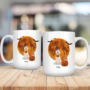One-of-a-kind Halloween Dog Mug - Custom With Dog Name & Clipart - 89Prints