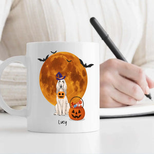 One-of-a-kind Halloween Dog Mug - Custom With Dog Name & Clipart - 89Prints