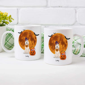 One-of-a-kind Halloween Dog Mug - Custom With Dog Name & Clipart - 89Prints