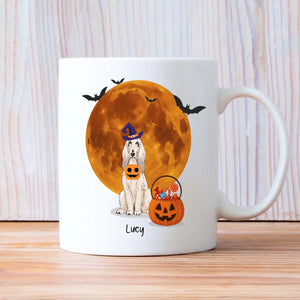 One-of-a-kind Halloween Dog Mug - Custom With Dog Name & Clipart - 89Prints