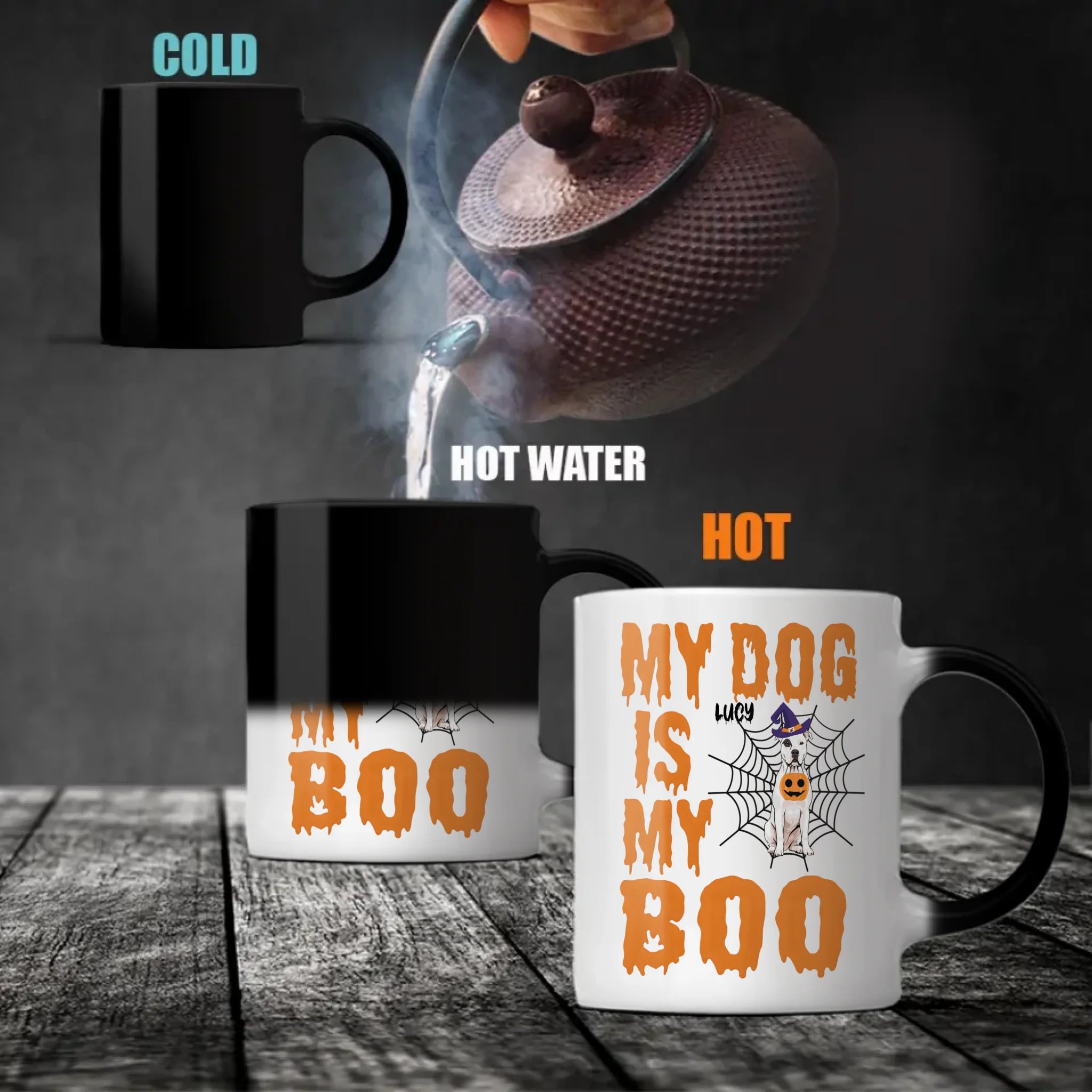 Personalized Halloween Dog Mug - My Dog Is My Boo - 89Prints