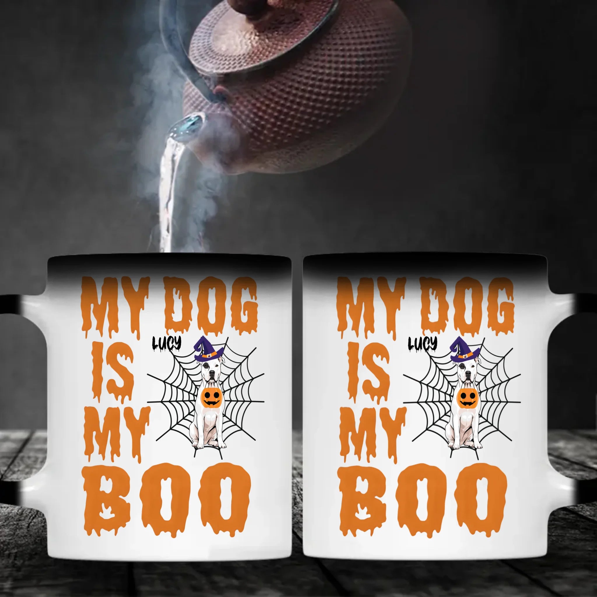 Personalized Halloween Dog Mug - My Dog Is My Boo - 89Prints