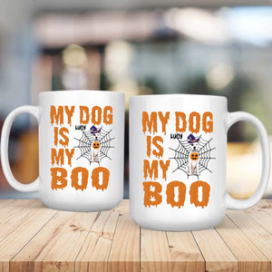 Personalized Halloween Dog Mug - My Dog Is My Boo - 89Prints