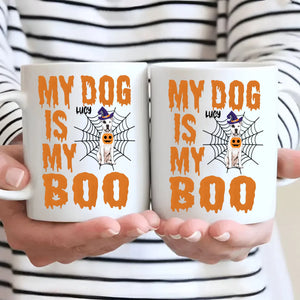 Personalized Halloween Dog Mug - My Dog Is My Boo - 89Prints