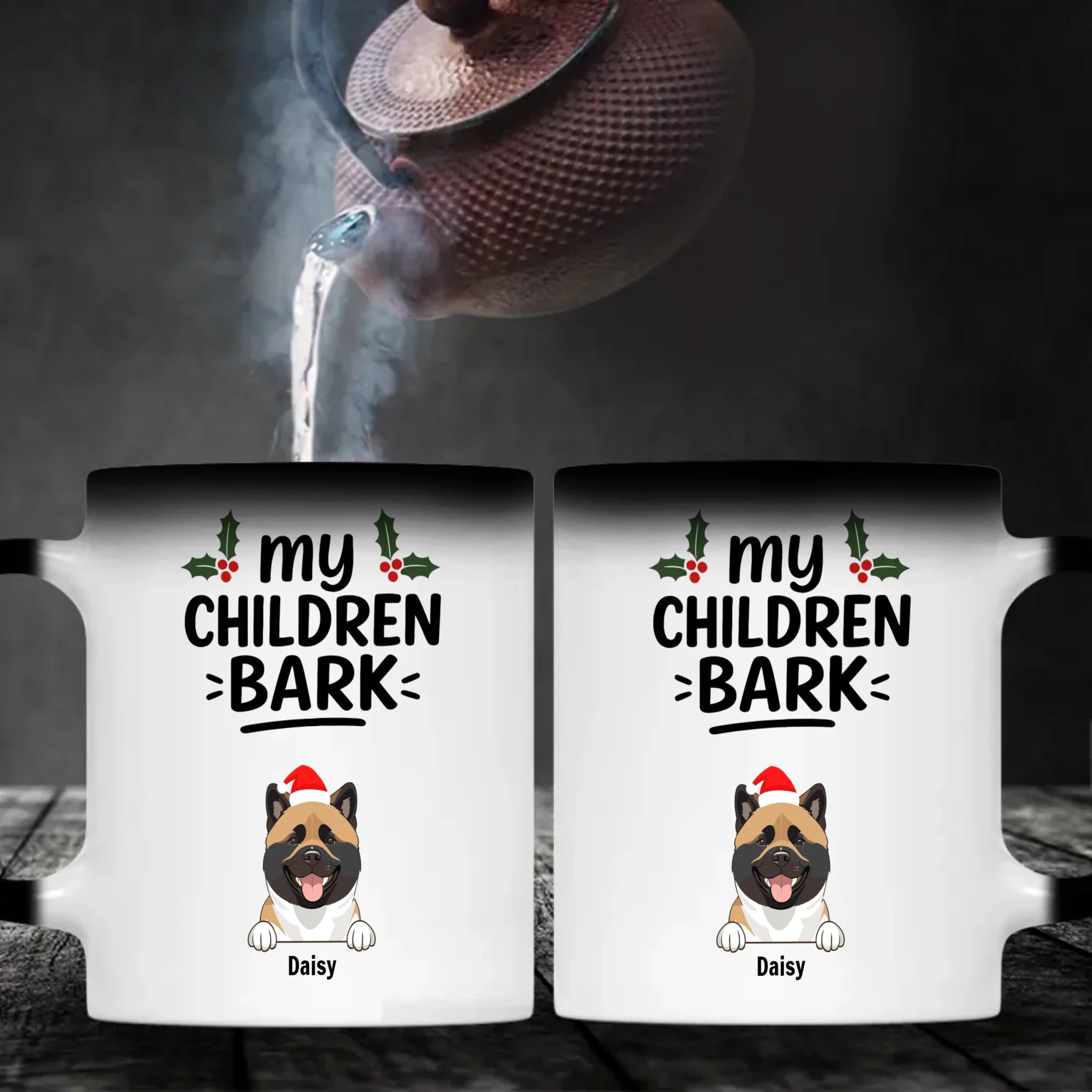 Individualized Christmas Dog Mug - Custom 