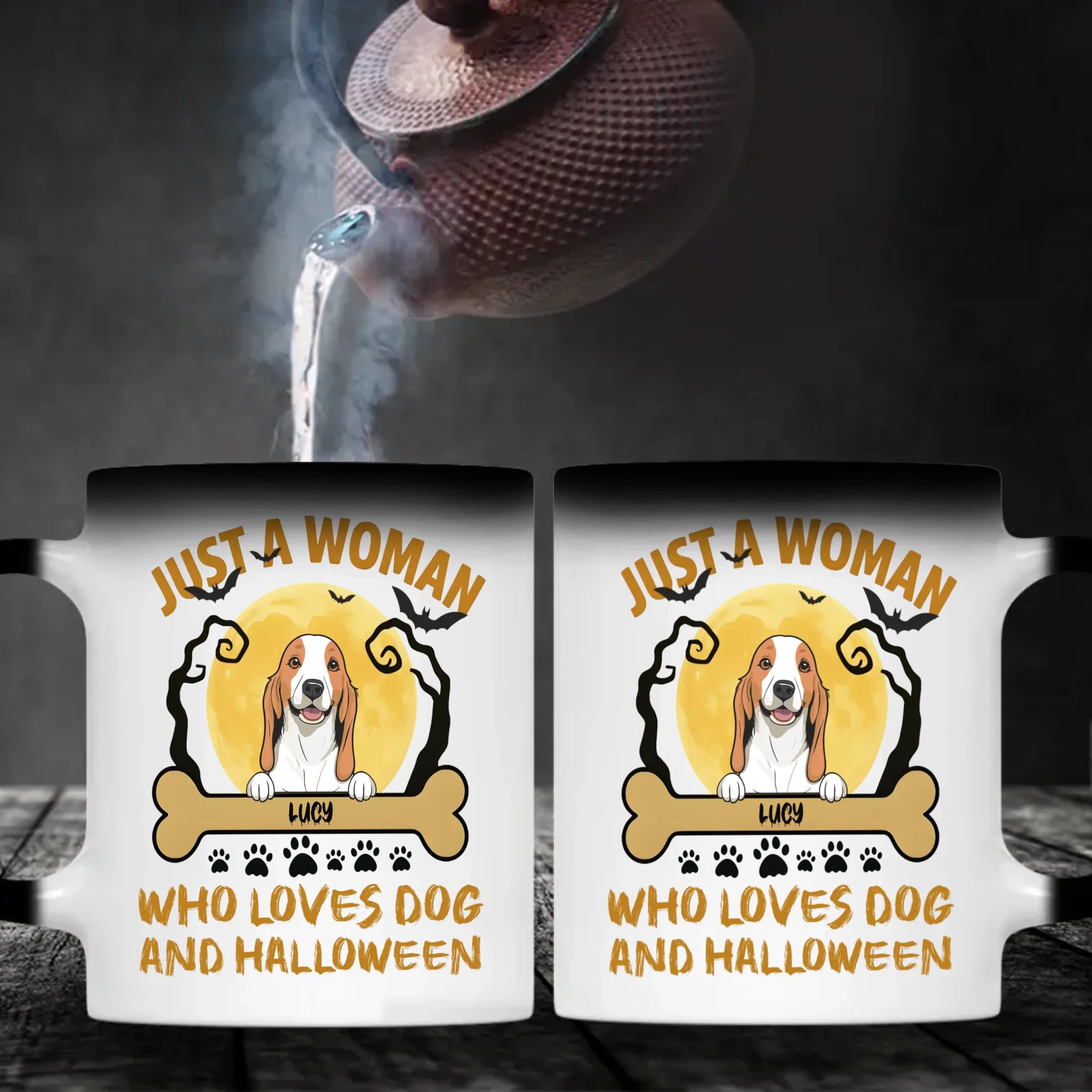 Heartfelt Dog Lover Mug - Just A Woman, Who Loves Dog And Halloween - 89Prints