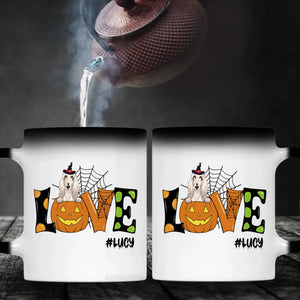 Thoughtful Halloween Cute Dog Mugs - Custom With Dog Name & Clipart - 89Prints