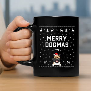 Adorable Christmas Dog Mug - Custom 