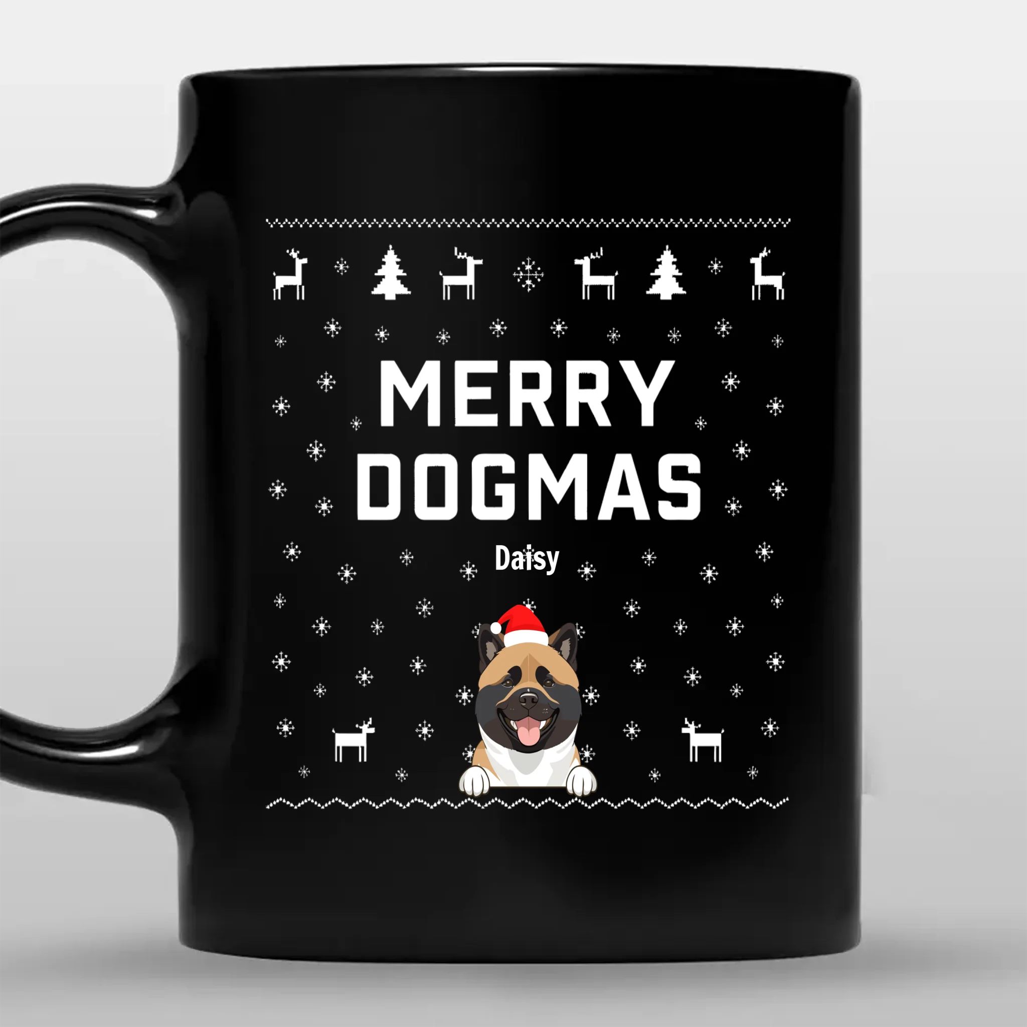 Adorable Christmas Dog Mug - Custom 