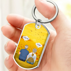Grandparents Keychain With Custom Names And Dates – The Memory Becomes A Treasure Quote – 89Prints