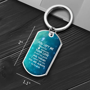 Your Love Is Still My Guide - Signature Photo Memorial Grandparents Keychain With Names And Dates - 89Prints