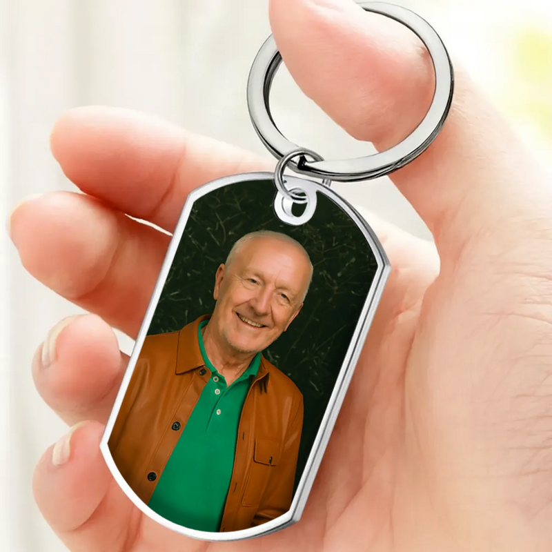 Customized Photo Remembrance Grandparents Keychain - Always Loved, Never Forgotten, Forever Missed Special Keepsake - 89Prints