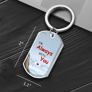 Individualized Grandparents Heaven Photo Unforgettable Keychain With Custom Quote - 89Prints