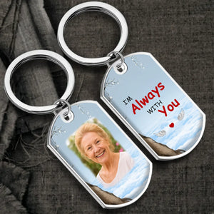 Individualized Grandparents Heaven Photo Unforgettable Keychain With Custom Quote - 89Prints
