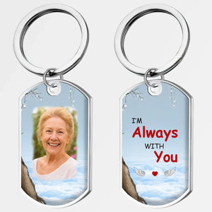 Individualized Grandparents Heaven Photo Unforgettable Keychain With Custom Quote - 89Prints