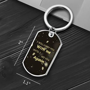 Tailored Eternal Love Photo Heartfelt Grandparents Keychain - I Will Carry You With Me - 89Prints