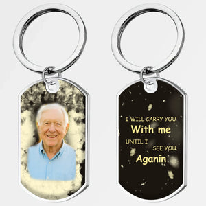 Tailored Eternal Love Photo Heartfelt Grandparents Keychain - I Will Carry You With Me - 89Prints