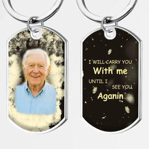 Tailored Eternal Love Photo Heartfelt Grandparents Keychain - I Will Carry You With Me - 89Prints