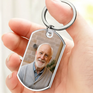 One-of-a-kind Timeless Love Cherished Photo Keychain - Always Loved Never Forgotten Engraved - 89Prints