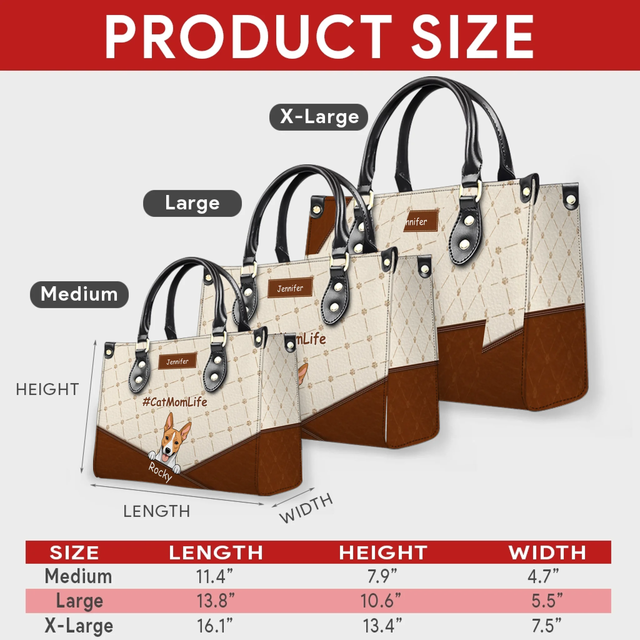 Handbags With Dogs On Them - Vintage Paw Print & Bone Handbag Gift for Her - 89Prints