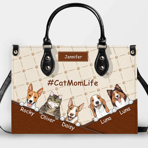 Handbags With Dogs On Them - Vintage Paw Print & Bone Handbag Gift for Her - 89Prints