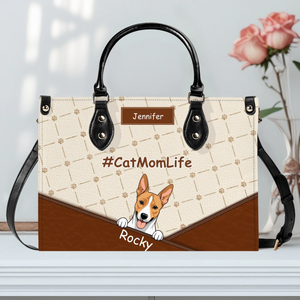 Handbags With Dogs On Them - Vintage Paw Print & Bone Handbag Gift for Her - 89Prints