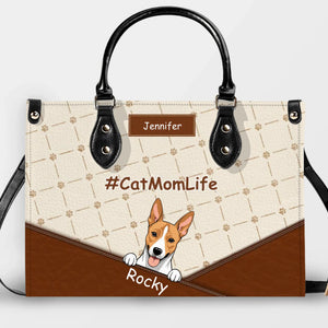 Handbags With Dogs On Them - Vintage Paw Print & Bone Handbag Gift for Her - 89Prints