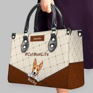 Handbags With Dogs On Them - Vintage Paw Print & Bone Handbag Gift for Her - 89Prints