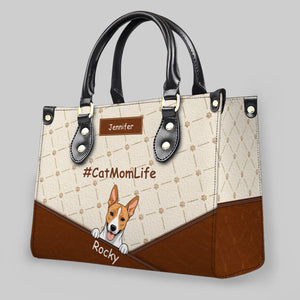 Handbags With Dogs On Them - Vintage Paw Print & Bone Handbag Gift for Her - 89Prints