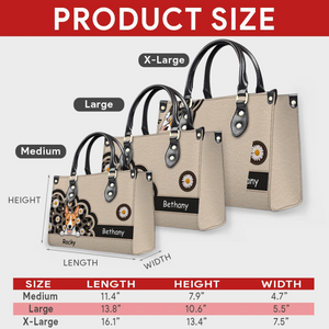 Daisy Scalloped Frame Design Handbag - Custom Dog Gifts For Owners - 89Prints