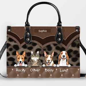 Individualized Wild Leopard Pattern Handbag - Gift Ideas For Dog Lovers - 89Prints
