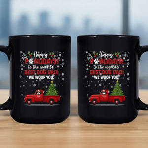 Happy Pawlidays Dog Dad Mug – World's Best Dog Dad Gift - 89Prints