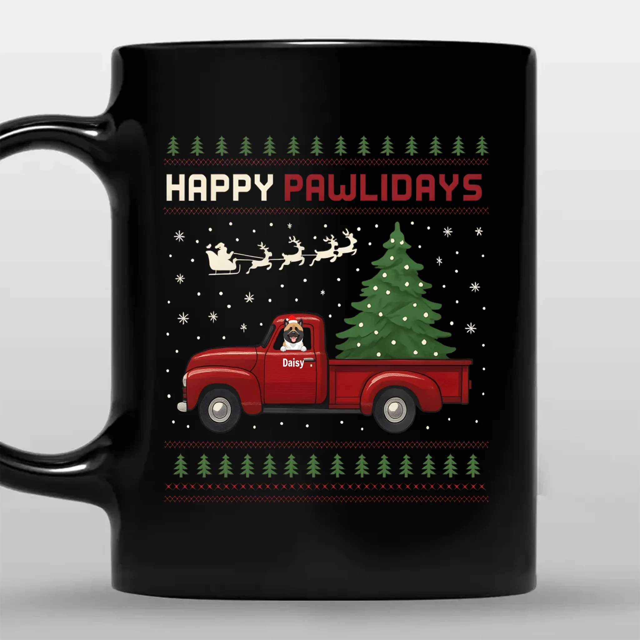 Happy Pawlidays Custom Dog Mug – Heartfelt Dog Lover Gift - 89Prints