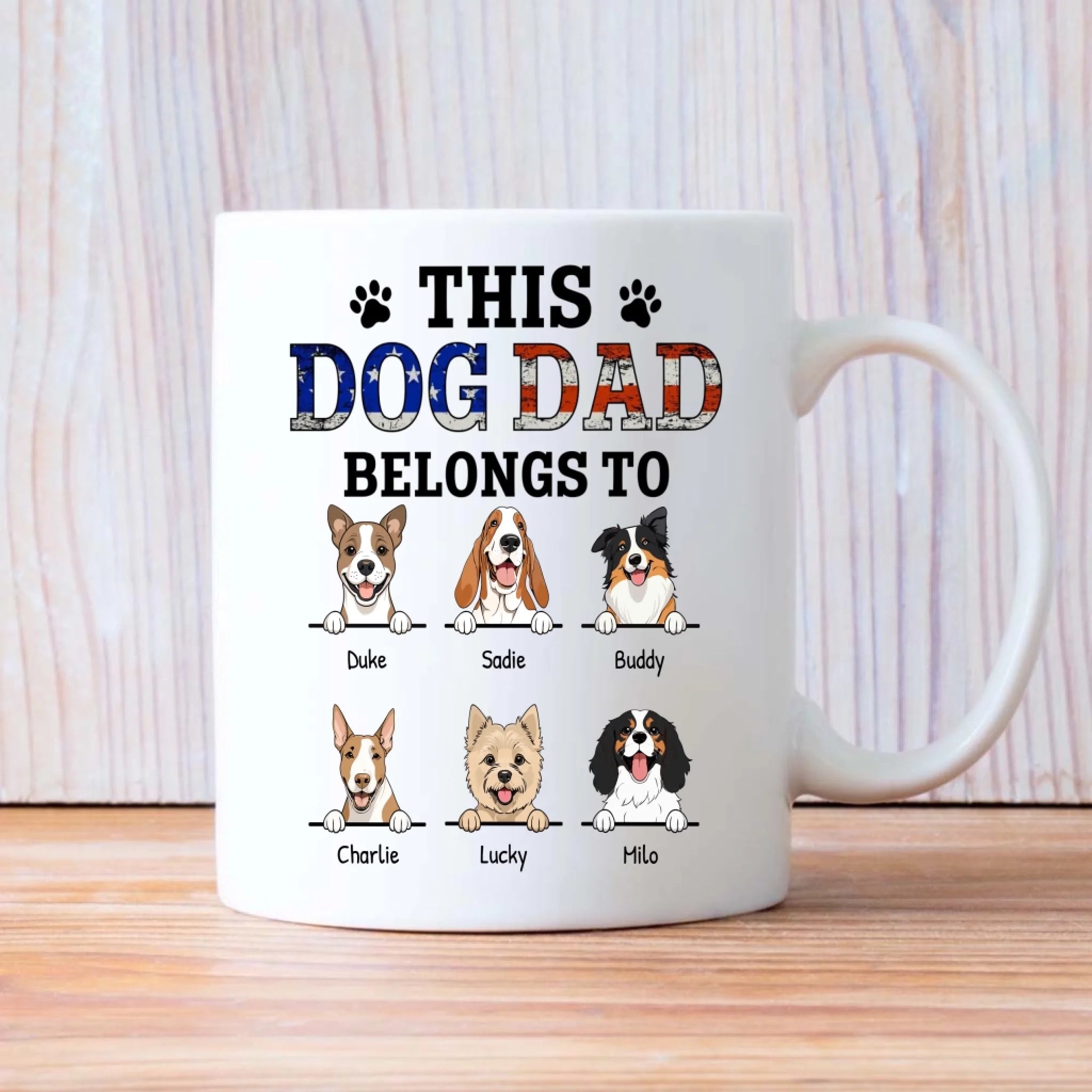 Thoughtful Personalized Dog Mug - This Dog Mom Belongs To - 89Prints