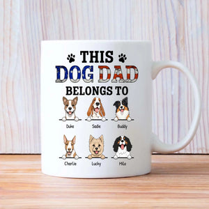 Thoughtful Personalized Dog Mug - This Dog Mom Belongs To - 89Prints