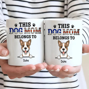 Thoughtful Personalized Dog Mug - This Dog Mom Belongs To - 89Prints