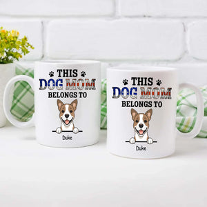 Thoughtful Personalized Dog Mug - This Dog Mom Belongs To - 89Prints