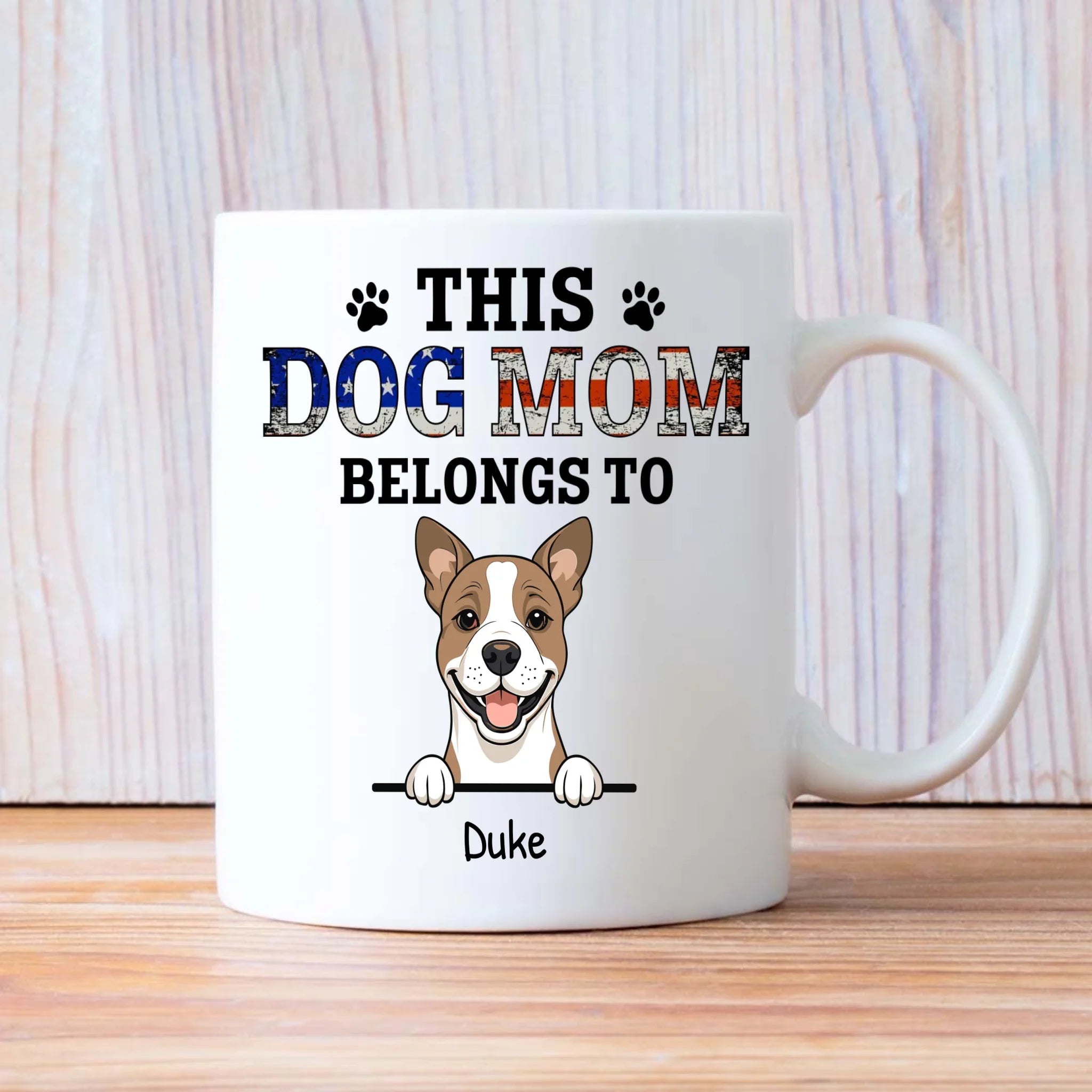 Thoughtful Personalized Dog Mug - This Dog Mom Belongs To - 89Prints