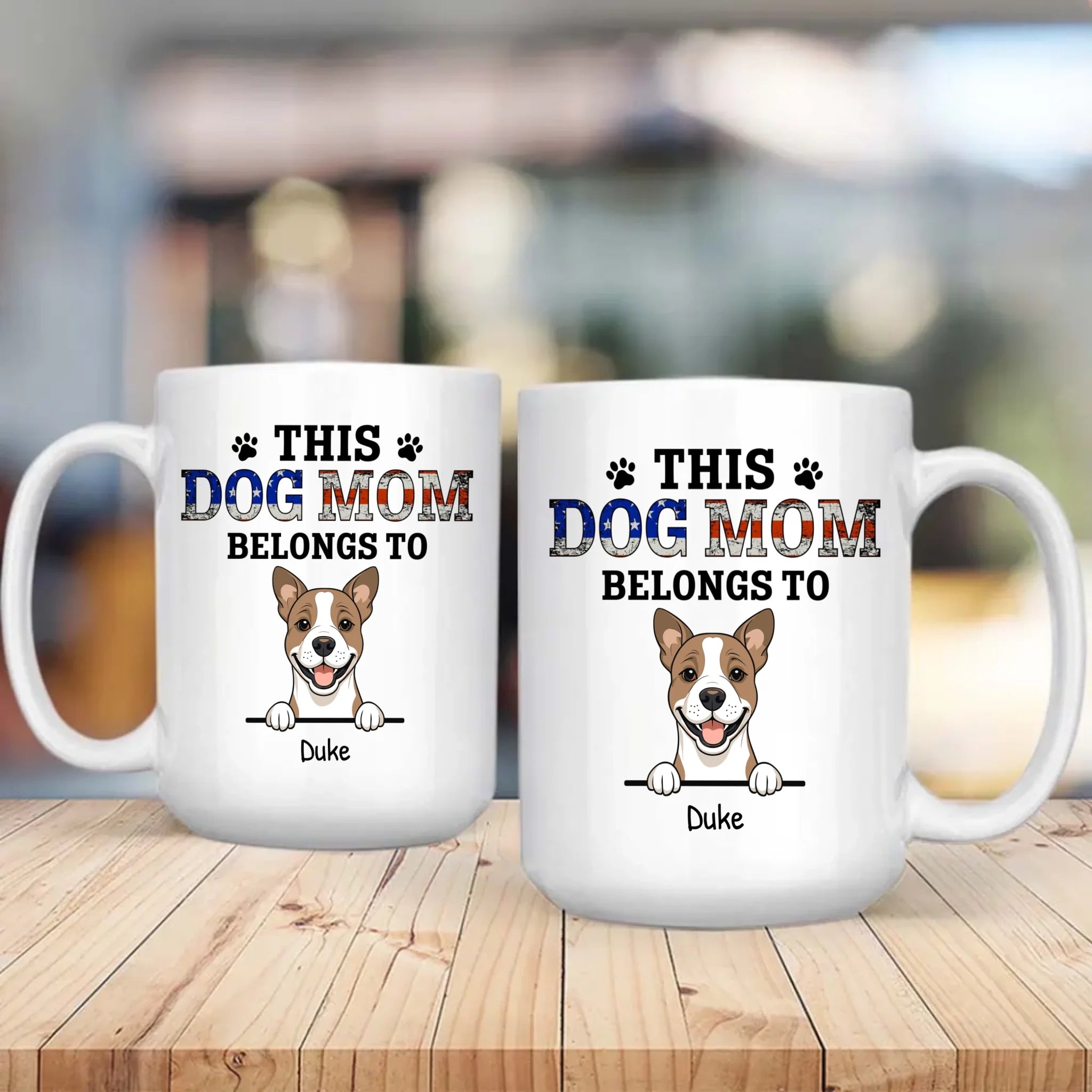 Thoughtful Personalized Dog Mug - This Dog Mom Belongs To - 89Prints