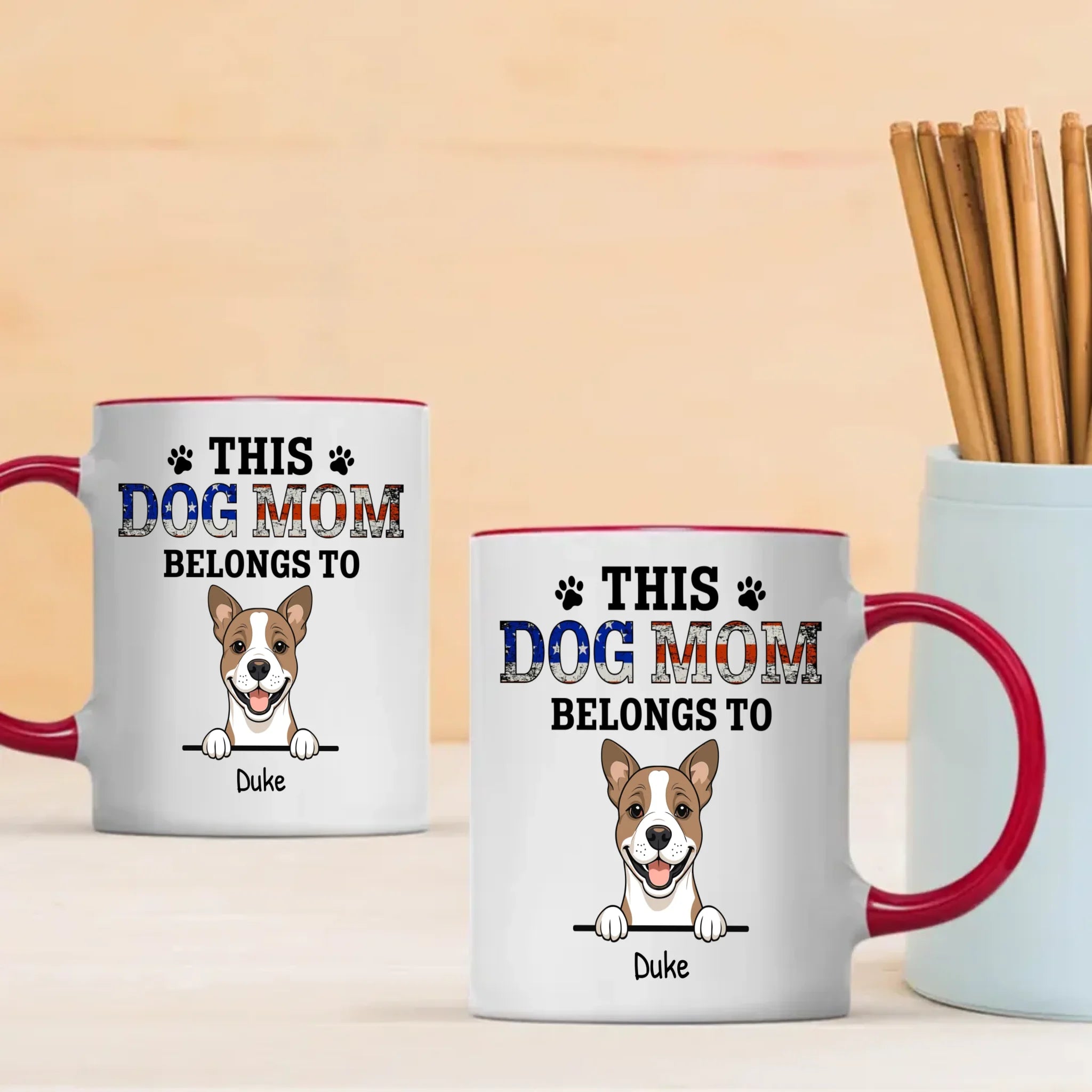 Thoughtful Personalized Dog Mug - This Dog Mom Belongs To - 89Prints