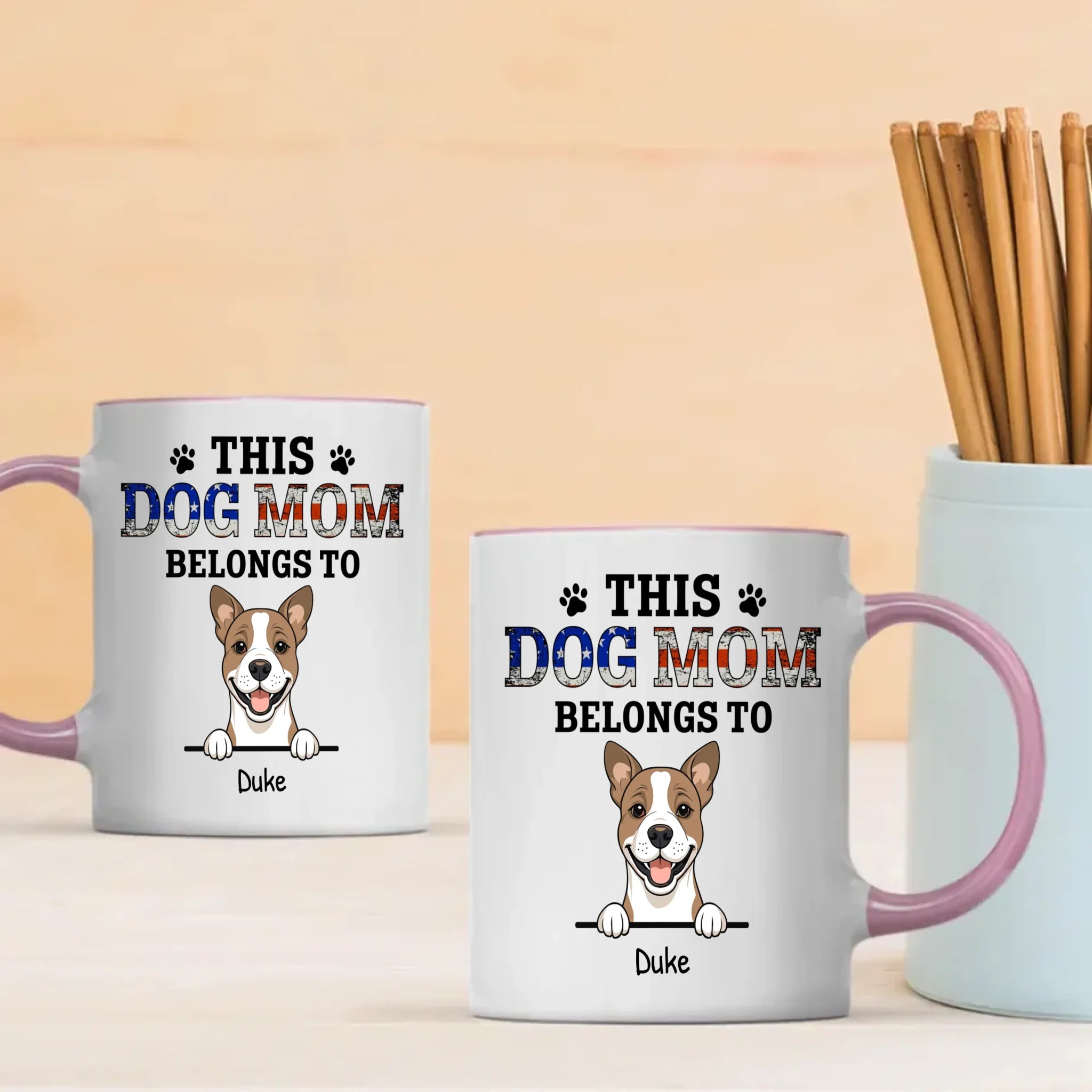 Thoughtful Personalized Dog Mug - This Dog Mom Belongs To - 89Prints