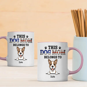 Thoughtful Personalized Dog Mug - This Dog Mom Belongs To - 89Prints