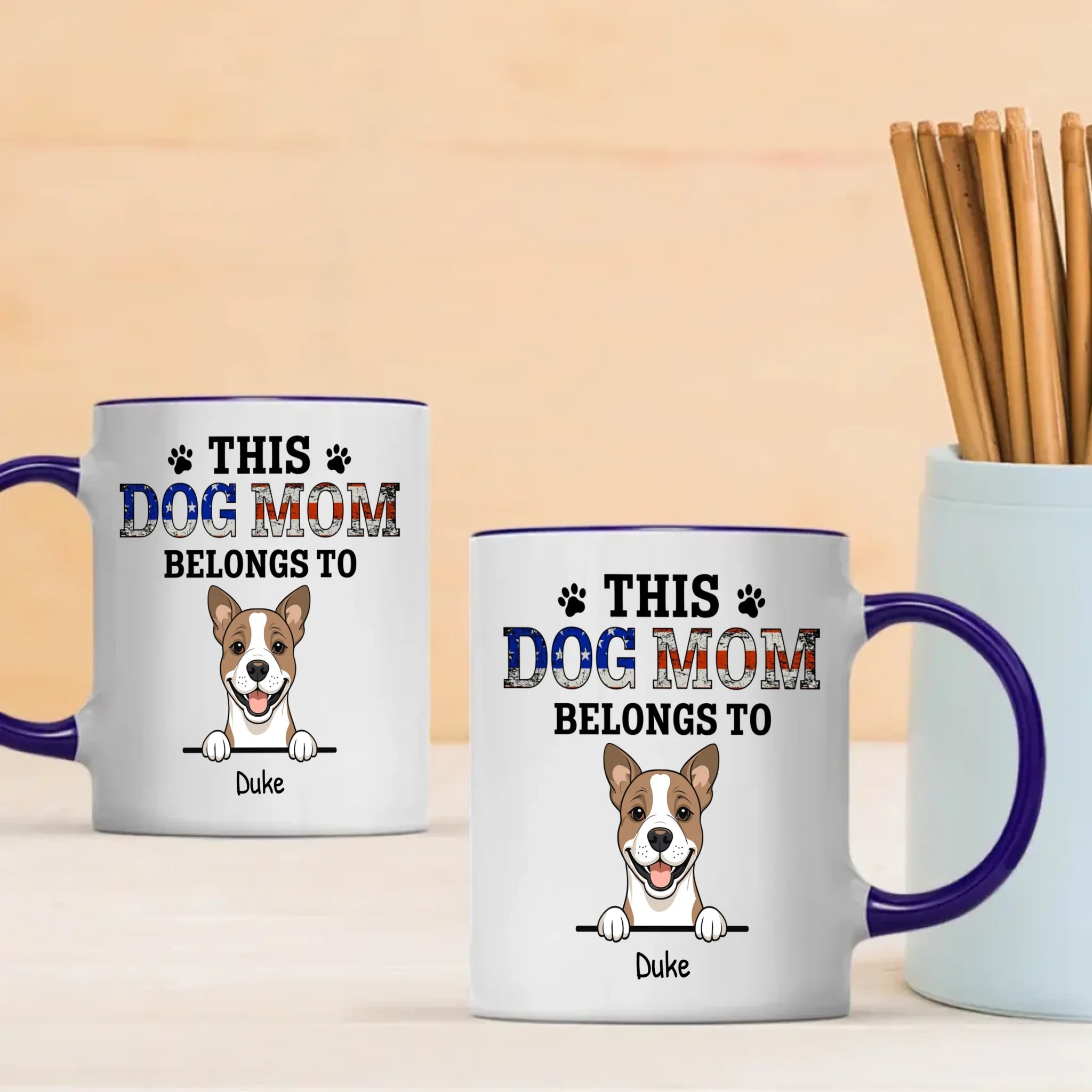 Thoughtful Personalized Dog Mug - This Dog Mom Belongs To - 89Prints