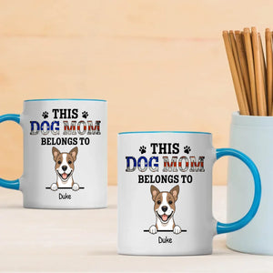 Thoughtful Personalized Dog Mug - This Dog Mom Belongs To - 89Prints