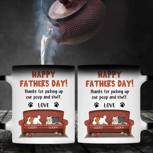 Memorable Father's Day Dog Mug - Thanks For Picking Up Our Poop And Stuff - 89Prints