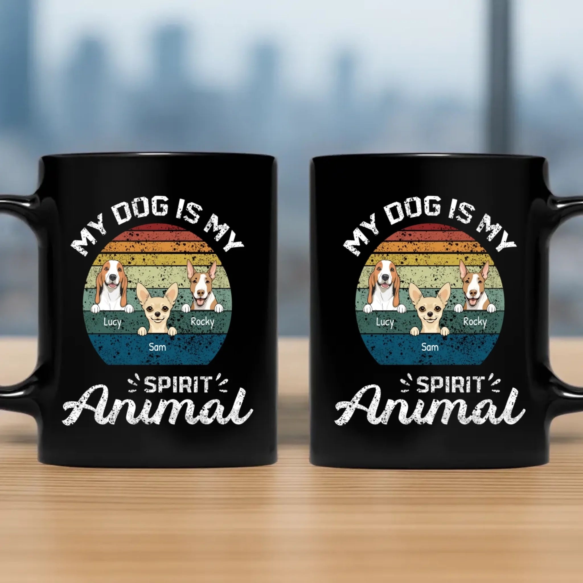 Individualized Dog Mug - My Dog Is My Spirit Animal - 89Prints