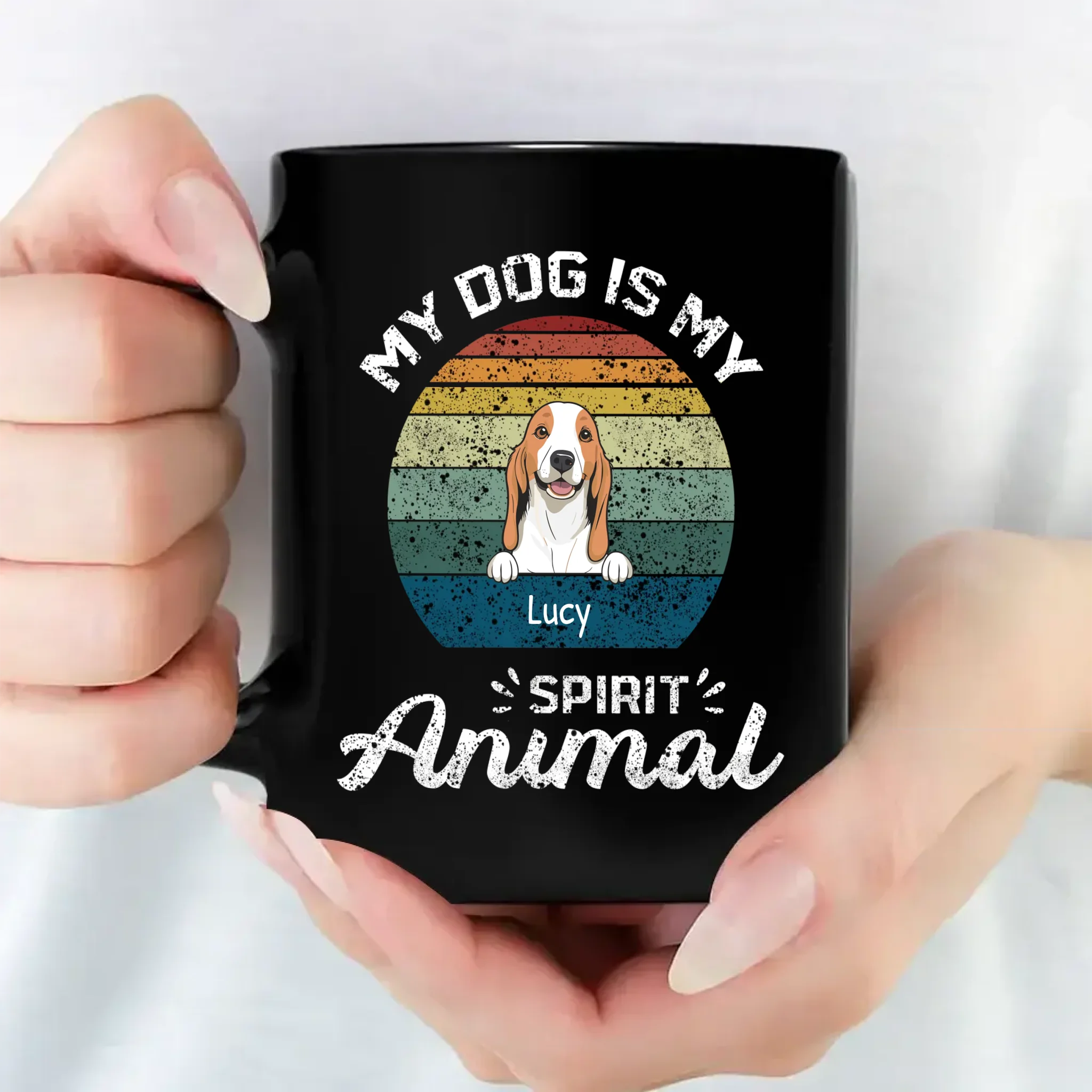 Individualized Dog Mug - My Dog Is My Spirit Animal - 89Prints