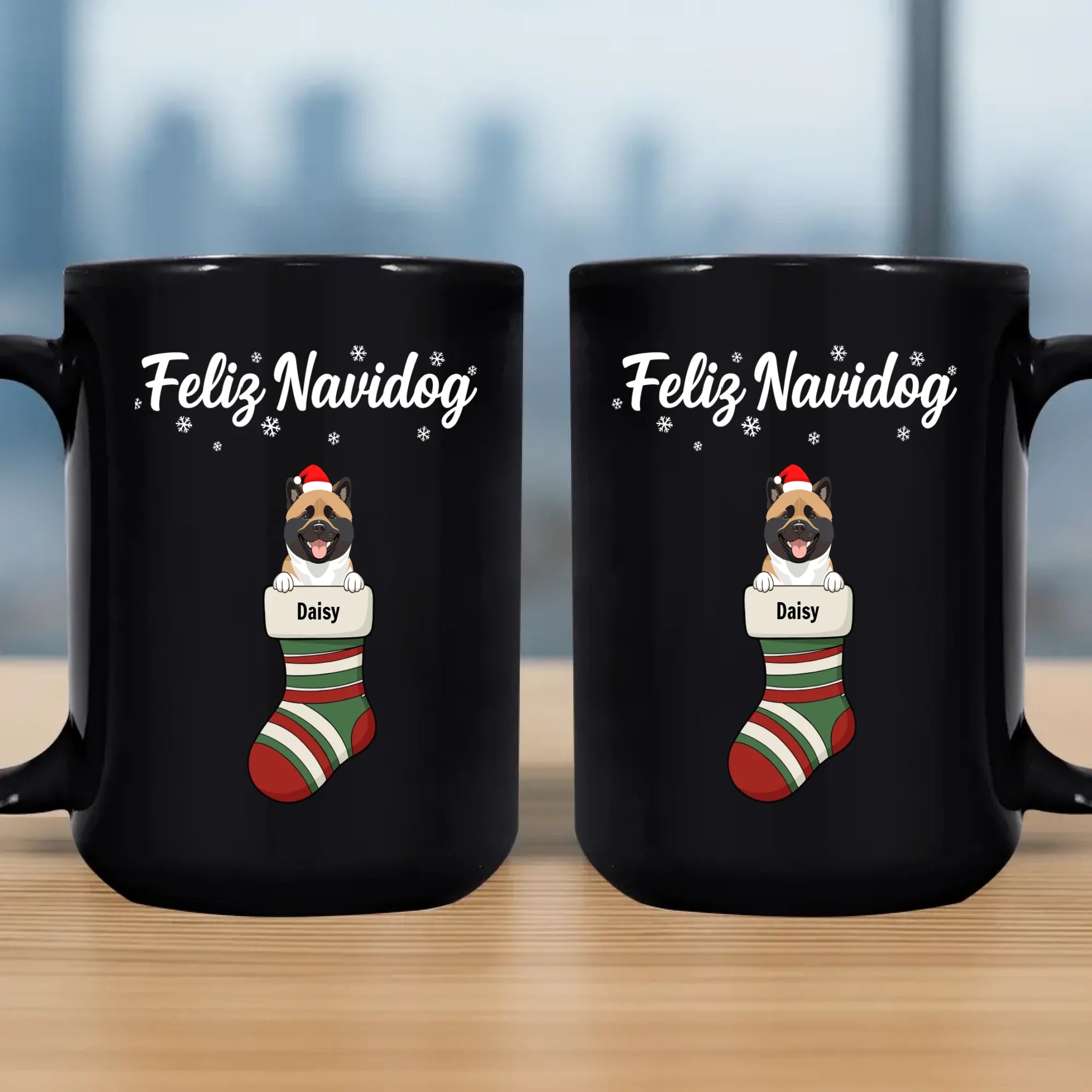 Feliz Navidog Dog Mug – Memorable Custom Christmas Gift - 89Prints