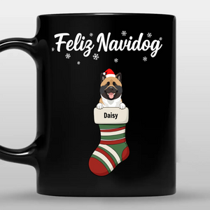 Feliz Navidog Dog Mug – Memorable Custom Christmas Gift - 89Prints